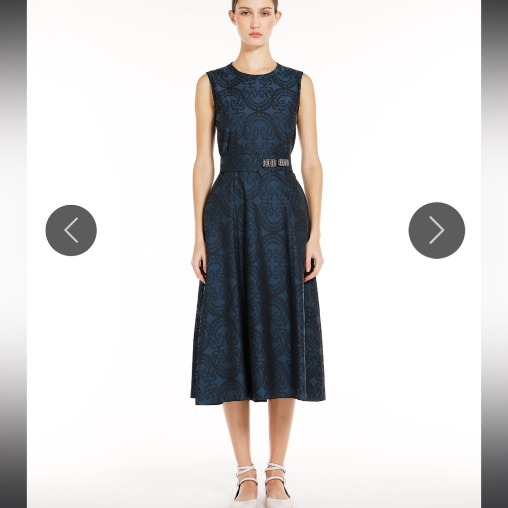 MaxMara Tramonto jacquard midi dress